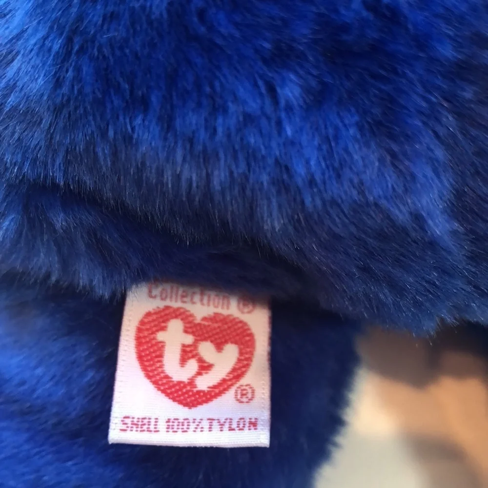 TY Beanie Buddy Clubby the Royal Blue TY Club Bear 14” 90’s Y2K Collectible NWOT